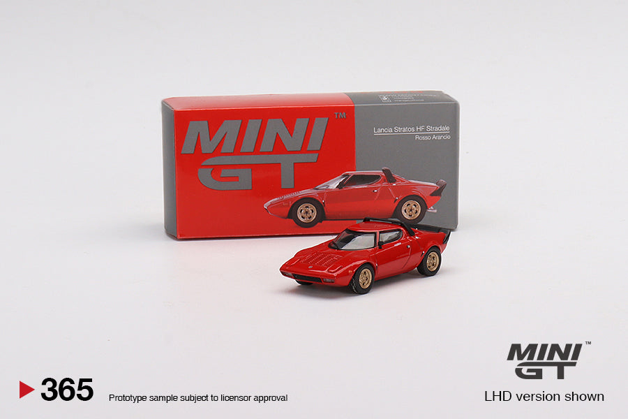 1:64 Lancia Stratos HF Stradale -- Rosso Arancio (Red) -- Mini GT