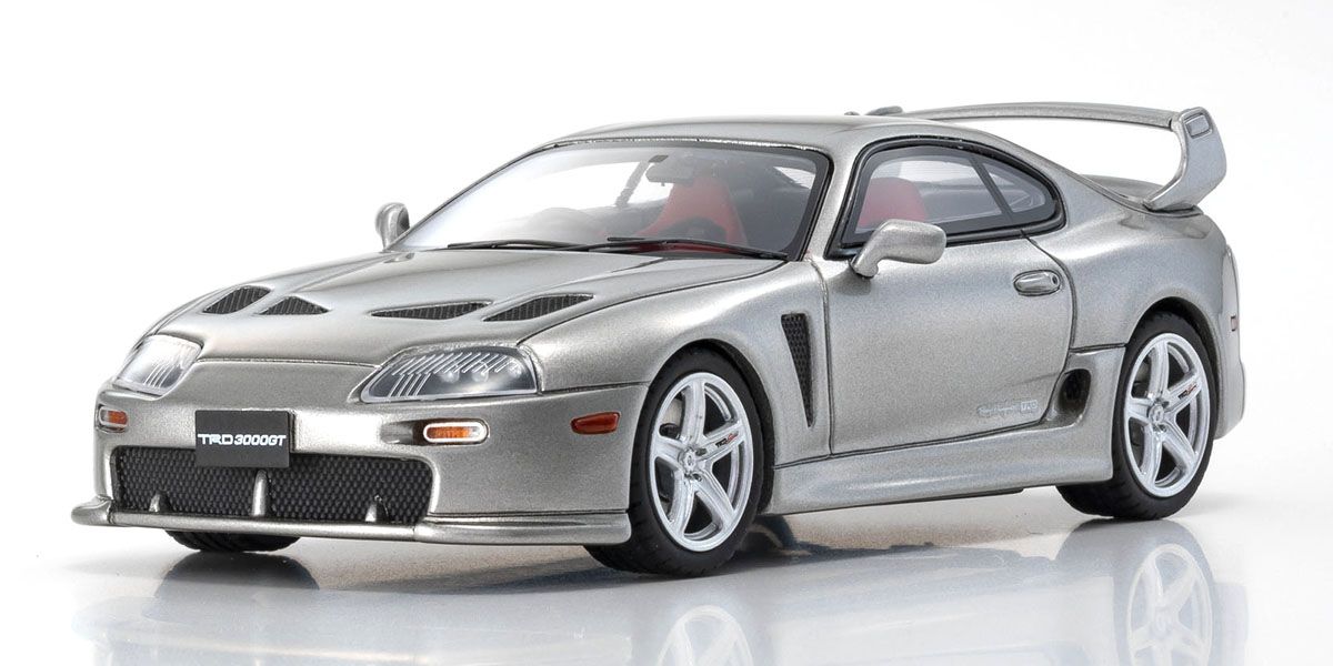 1:43 TRD 3000GT (Toyota Supra Mk4) -- Silver -- Kyosho
