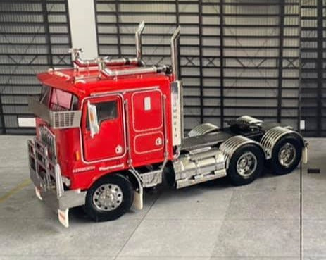 1:50 Kenworth K100G -- Red w/Black Chassis -- Iconic Replicas Diecast Truck