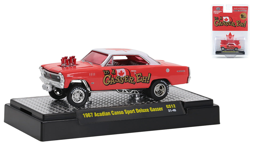 1:64 1967 Chevrolet Nova -- Acadian Canso Sport Deluxe Gasser -- M2 Ma