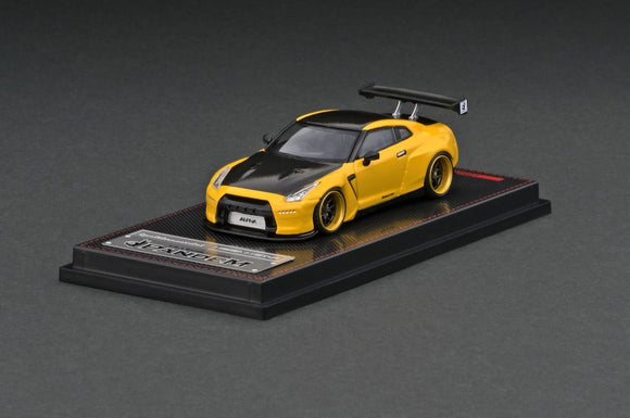 1:64 Nissan R35 GT-R -- PANDEM Metallic Yellow -- Ignition Model