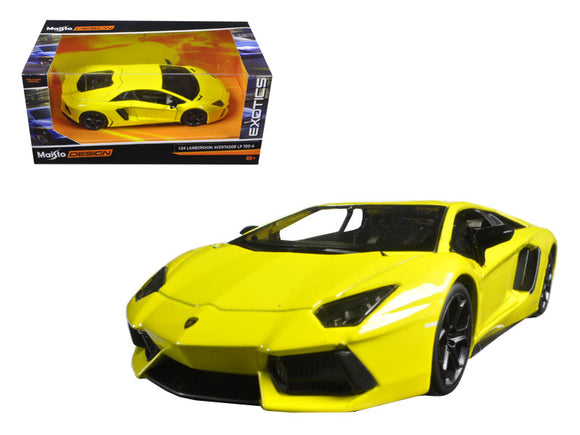 1:24 Lamborghini Aventador LP 700-4 -- Yellow -- Maisto Design