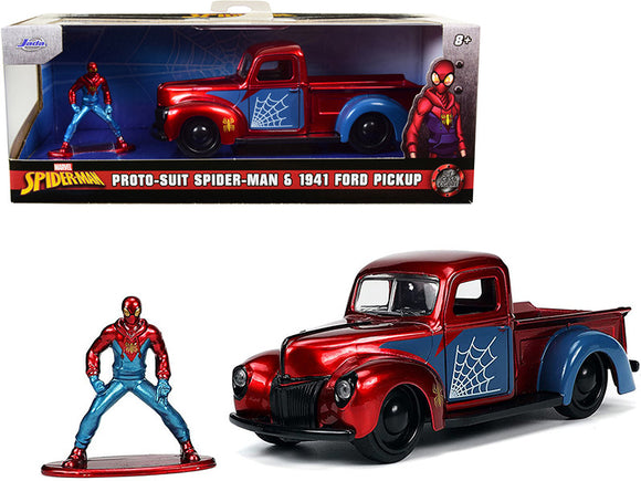 1:32 Proto-Suit Spider-Man & 1941 Ford Pickup Truck -- Marvel -- JADA
