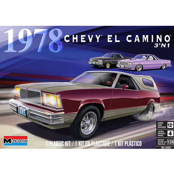 1:24 1978 Chevrolet El Camino -- PLASTIC KIT -- Revell