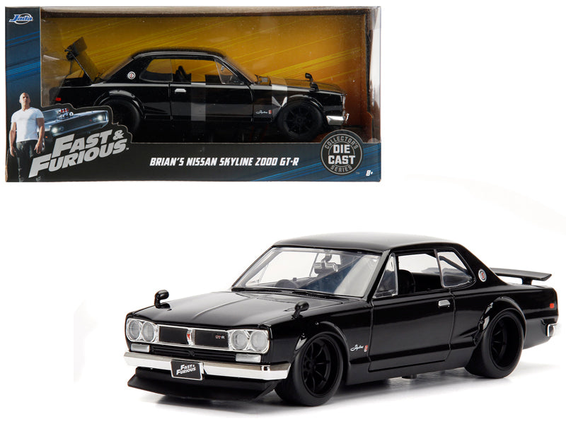 1:24 Brian's 1971 Nissan Skyline 2000 GT-R -- Black -- Fast Furious