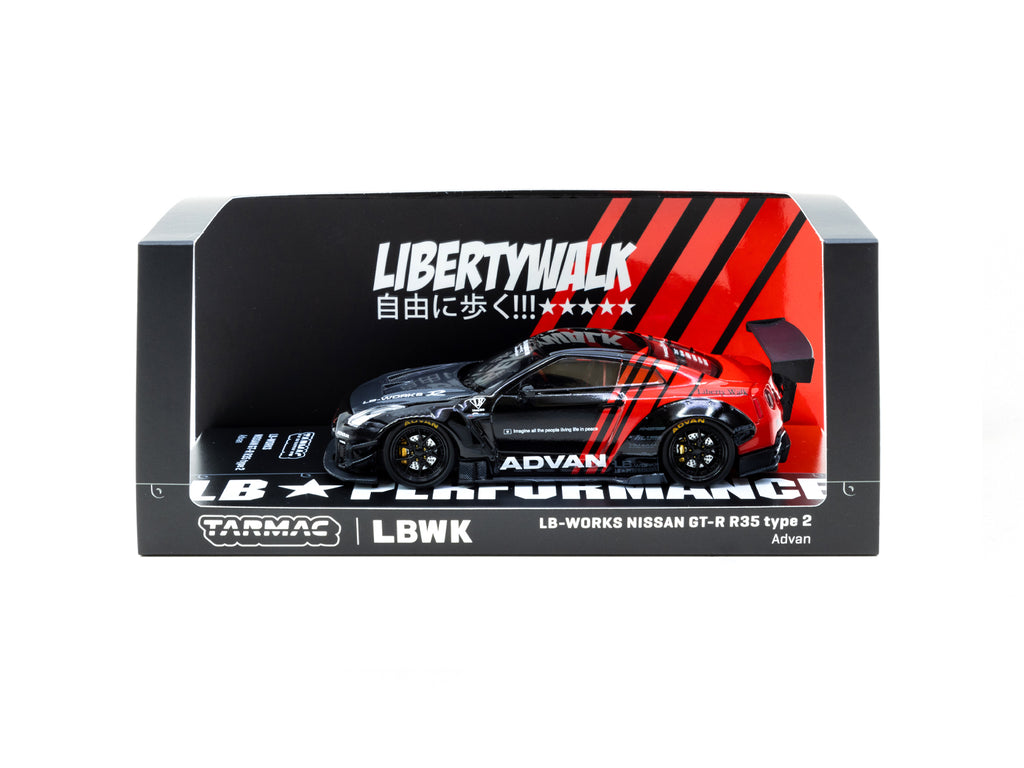 1:43 Nissan GT-R R35 LB-WORKS Type 2 -- Advan -- Tarmac Works