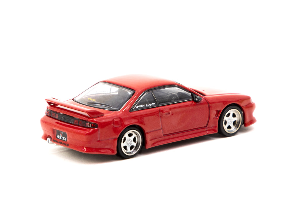 1:64 Nissan Silvia S14 by VERTEX -- Red Metallic -- Tarmac Works
