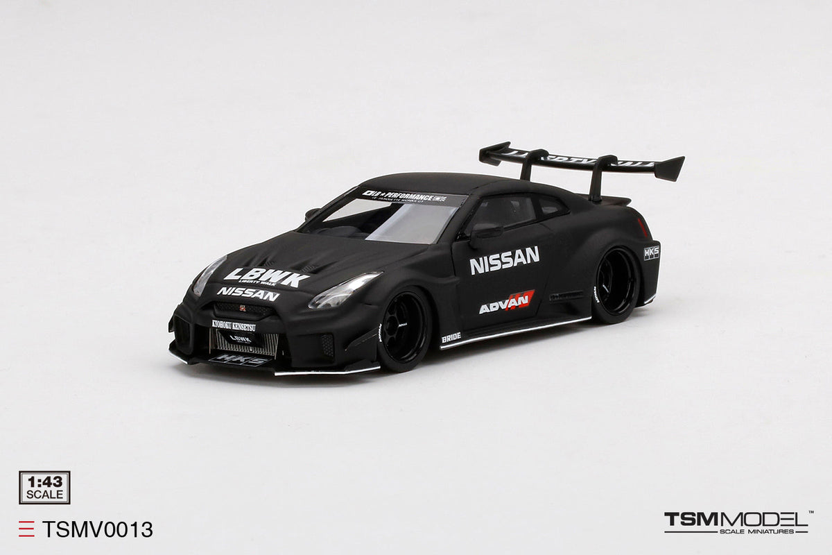 1:43 Nissan R35 GTRR LB-Silhouette WORKS GT Ver.2 -- Matt Black LBWK -
