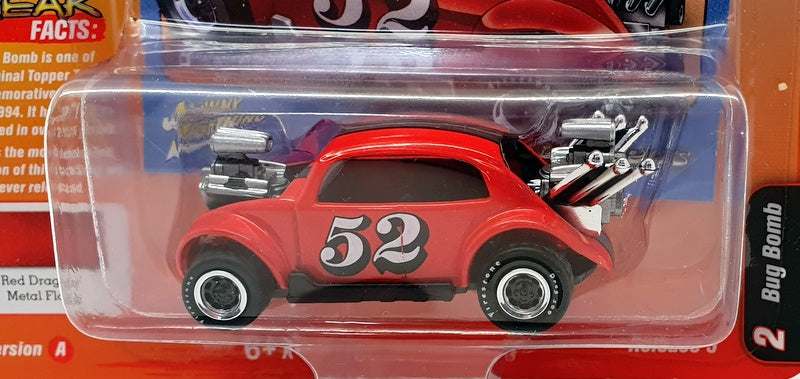 1:64 Bug Bomb -- Red Draggin Metal Flake -- Johnny Lightning