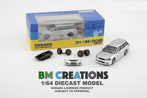 1:64 Subaru Legacy E-Tune II 2002 -- Silver -- BM Creations