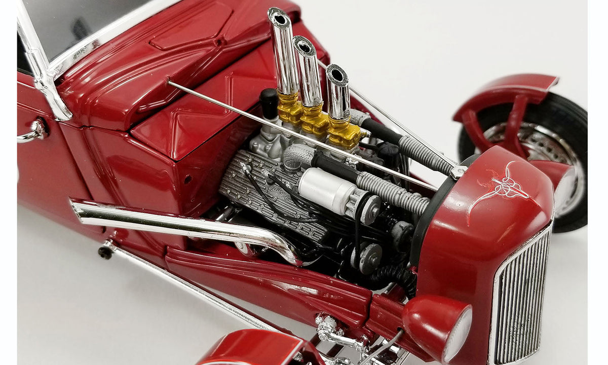 1:18 1934 Hot Rod Roadster -- Indian Motorcycle -- ACME