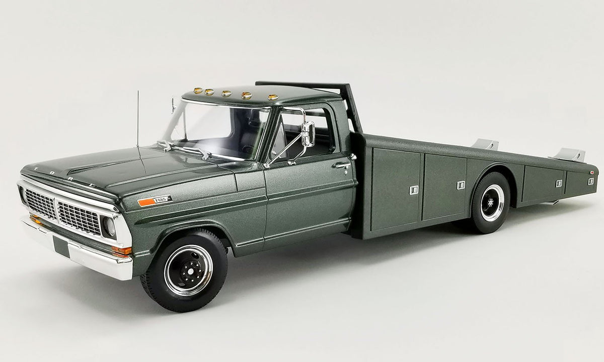 1:18 1970 Ford F-350 Ramp Truck -- Highland Green -- ACME