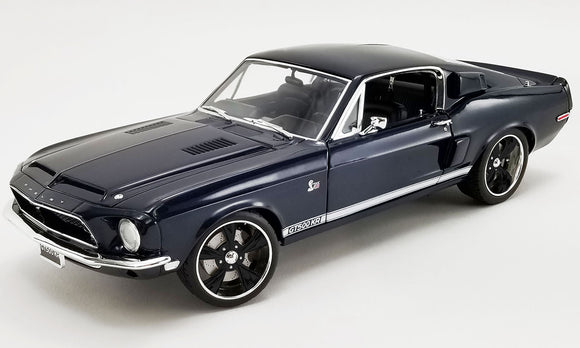 1:18 1968 Shelby GT500 KR Restomod -- King Cobra -- Dark Blue -- ACME