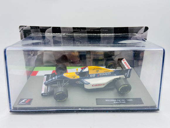 1:43 1993 World Champion -- Alain Prost -- Williams FW15C -- Atlas F1