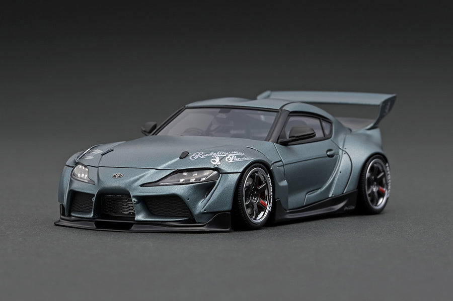 1:43 Toyota Supra (A90) PANDEM -- Matte Grey Metallic -- Ignition Mode