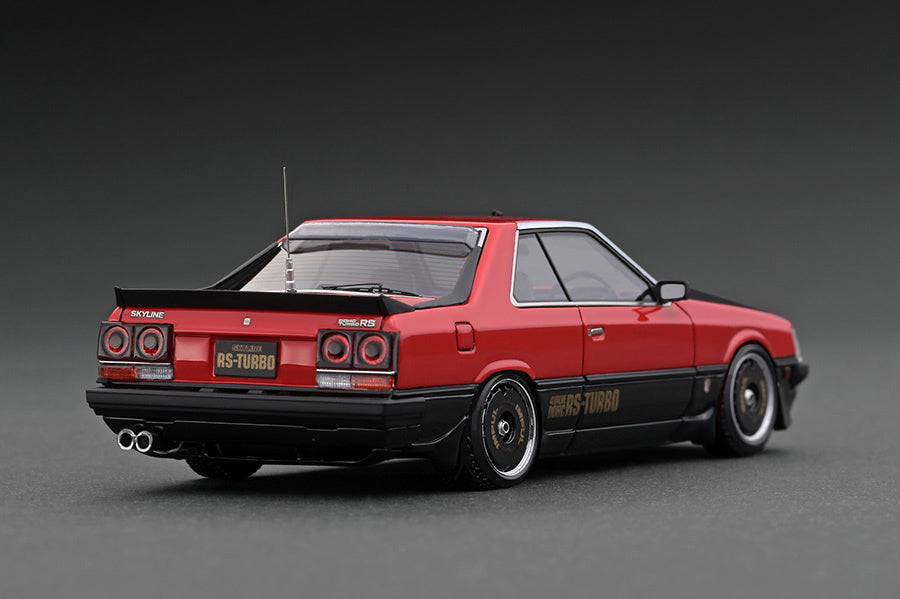 1:43 Nissan Skyline 2000 RS-Turbo (R30) -- Red/Black -- Ignition Model