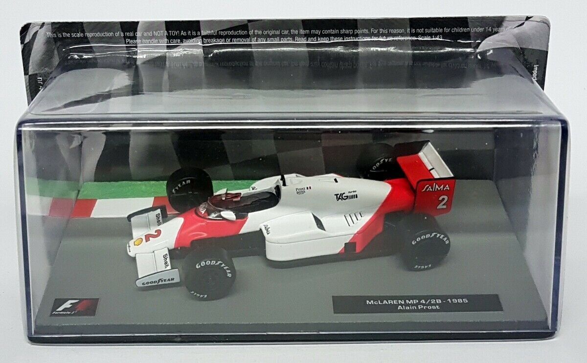 OPO 10 - Miniature car Formula 1 1/43 Compatible with MCLAREN MP4/2B -  Alain Prost - 1985 - F1 FD051