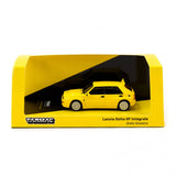 1:64 Lancia Delta HF integrale -- Giallo Ginestra (Yellow) -- Tarmac Works