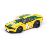 1:64 Mazda RX3 Savanna LBWK Liberty Walk -- Yellow/Green -- INNO64