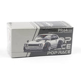 1:64 Nissan Skyline GT-R (KPGC10) Hakosuka -- V8 Drift Car White -- Pop Race