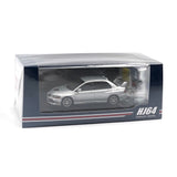 1:64 Mitsubishi Lancer Evo 9 GSR w/Engine -- Silver -- Hobby Japan