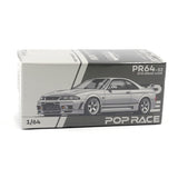 1:64 Nissan R33 Skyline GTR NISMO 400R -- White -- Pop Race