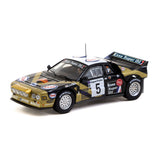 1:64 1985 Rally Catalunya -- #5 Black/Gold Lancia 037 -- Tarmac Works