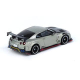 1:64 Nissan GT-R (R35) TOP SECRET -- Metallic Silver/Carbon -- INNO64