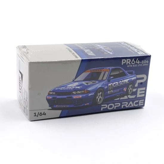 1:64 Nissan R32 Skyline GTR -- JTC 1990 Calsonic #12 -- Pop Race