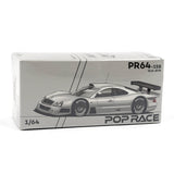 1:64 Mercedes-Benz AMG CLK GTR -- Silver -- Pop Race