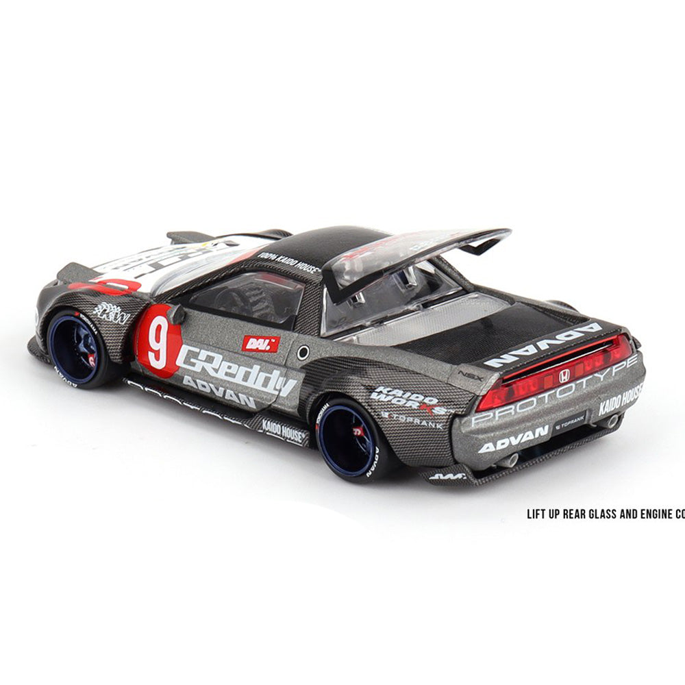 1:64 Honda NSX Kaido Test Car Spec V1 GReddy Grey -- Kaido House x Min