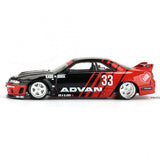 1:64 Nissan Skyline GT-R (R33) Kaido Works ADVAN -- Kaido House x Mini GT KHMG191