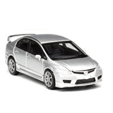 1:64 Honda Civic (FD2) Type R -- Platinum Metallic Silver -- Motorhelix M65403