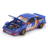 1:64 Toyota AE86 Sprinter Kaido Racing V1 -- #68 Blue -- Kaido House KHMG196