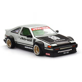 1:64 Toyota AE86 Sprinter Trueno Kaido Street V2 -- White/Black -- Kaido House KHMG218