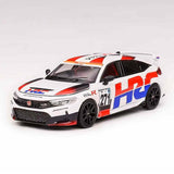 1:64 Honda Civic (FL5) Type R - #271 HRC Version Pearl White - Motorhelix M65313