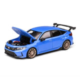 1:64 Honda Civic (FL5) Type R Customised - Racing Blue Pearl - Motorhelix M65321