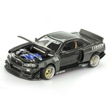1:64 Nissan Skyline GT-R R34 Kaido V2 - GReddy -- Kaido House x Mini GT KHMG222