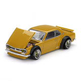 1:64 Nissan Skyline 2000GT-R (KPGC10) Street V2 - Yellow -- Kaido House x Mini GT