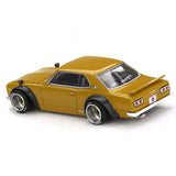 1:64 Nissan Skyline 2000GT-R (KPGC10) Street V2 - Yellow -- Kaido House x Mini GT