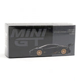 1:64 Lamborghini Aventador LB-WORKS -- Matte Black -- Mini GT MGT01087