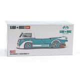 1:64 Volkswagen T1 Kombi KAIDO WORKS V1 - Blue/White -- Kaido House KHMG220