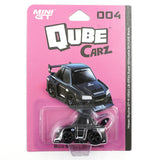 1:64 Nissan LB-ER34 Super Silhouette Skyline -- Black -- QubeCarz x Mini GT