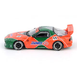 1:64 Mazda RX7 (FC3S) PANDEM -- #55 Orange/Green 787B Tribute -- INNO64