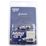 1:64 1984 Ayrton Senna -- Monaco GP -- #19 Toleman TG184 -- Mini GT MGT01118