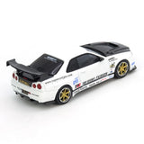 1:64 Nissan Skyline GT-R (R34) TOP SECRET -- White -- INNO64