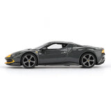 1:64 Ferrari 296 GTB Assetto Fiorano -- Grigio Scuro (Grey/Yellow) -- BBR BBRFER