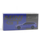 1:64 BMW M3 (G81) Competition Touring -- Portimao Blue Metallic -- Mini GT MGT01090