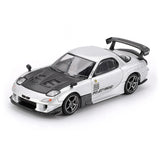 1:64 Mazda RX-7 RE-Amemiya -- Silver Metallic -- Mini GT MGT01106
