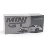 1:64 Mazda RX-7 RE-Amemiya -- Silver Metallic -- Mini GT MGT01106